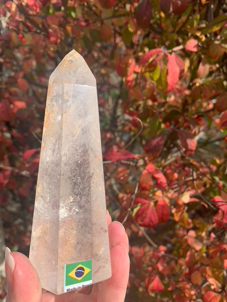 Clear Quartz with Iron Inclusions