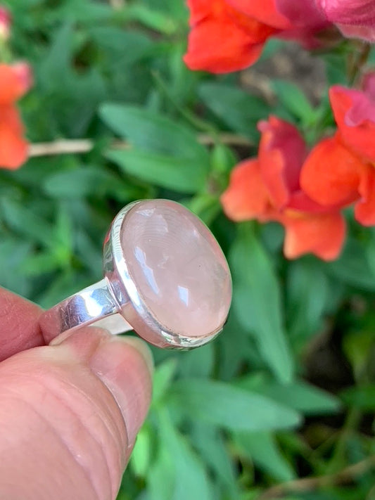 Rose Quartz Ring size 10