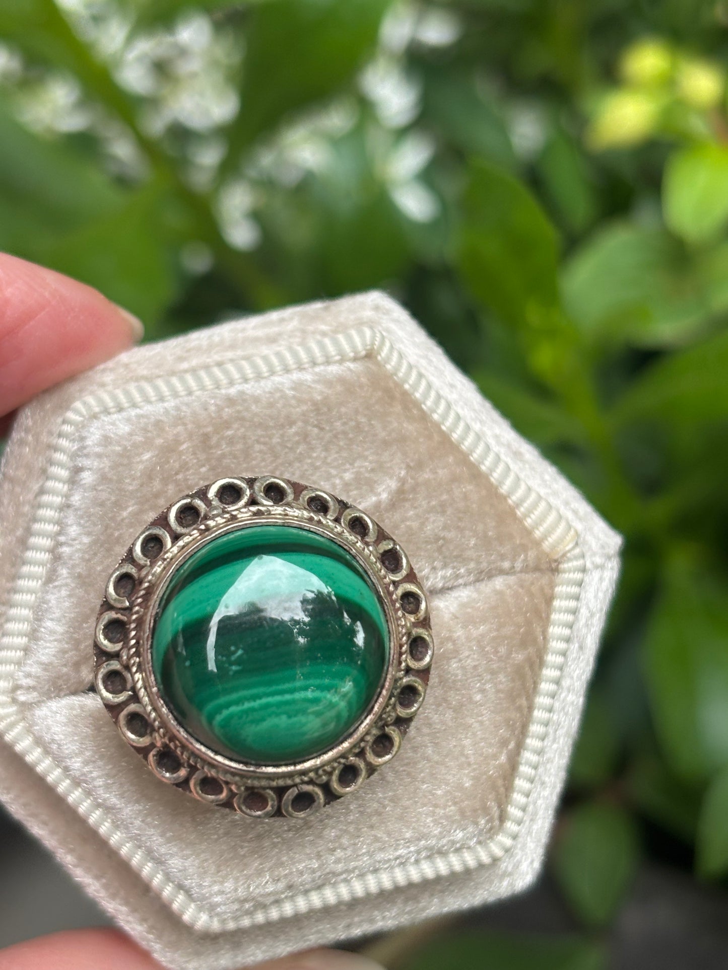 Malachite Ring size 10.5 - Nepal