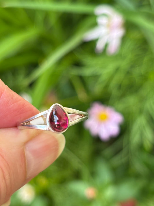 Pink Tourmaline Ring size 8.5