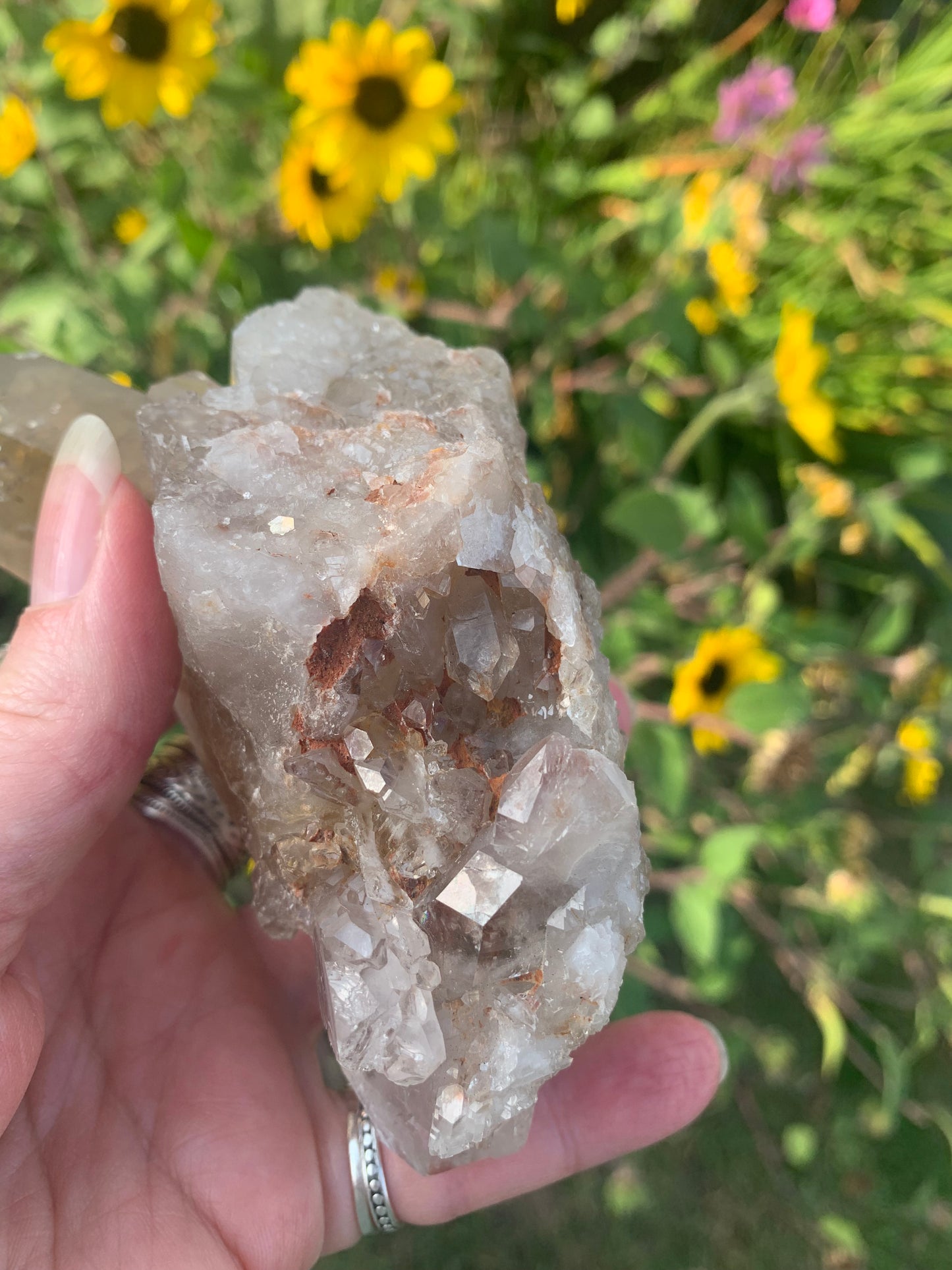 Smokey Lemurian Quartz Cluster - Brazil