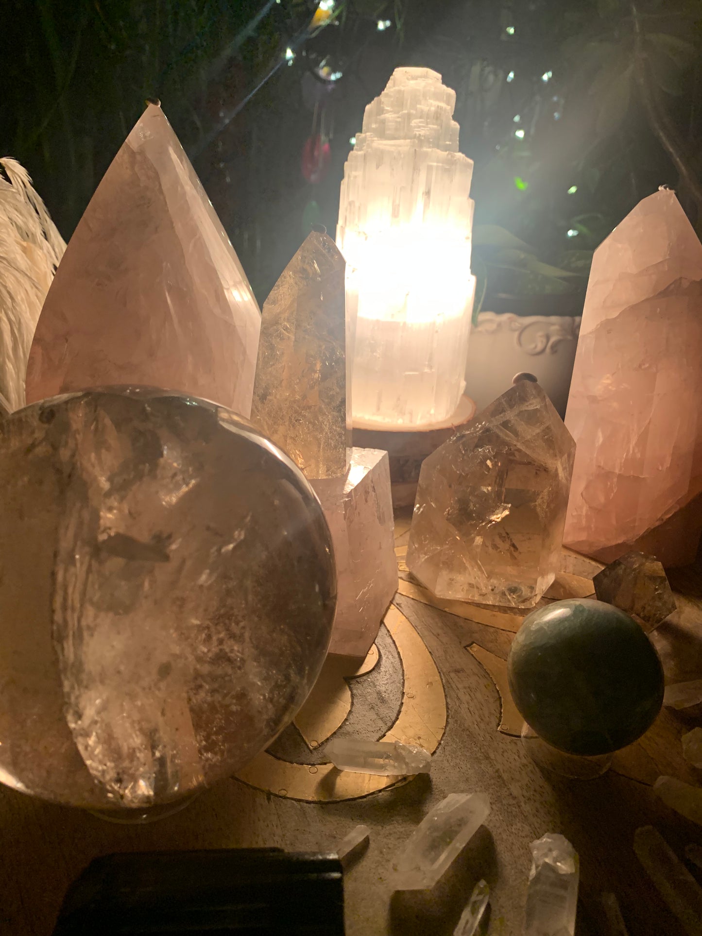 Selenite Energy Lamp