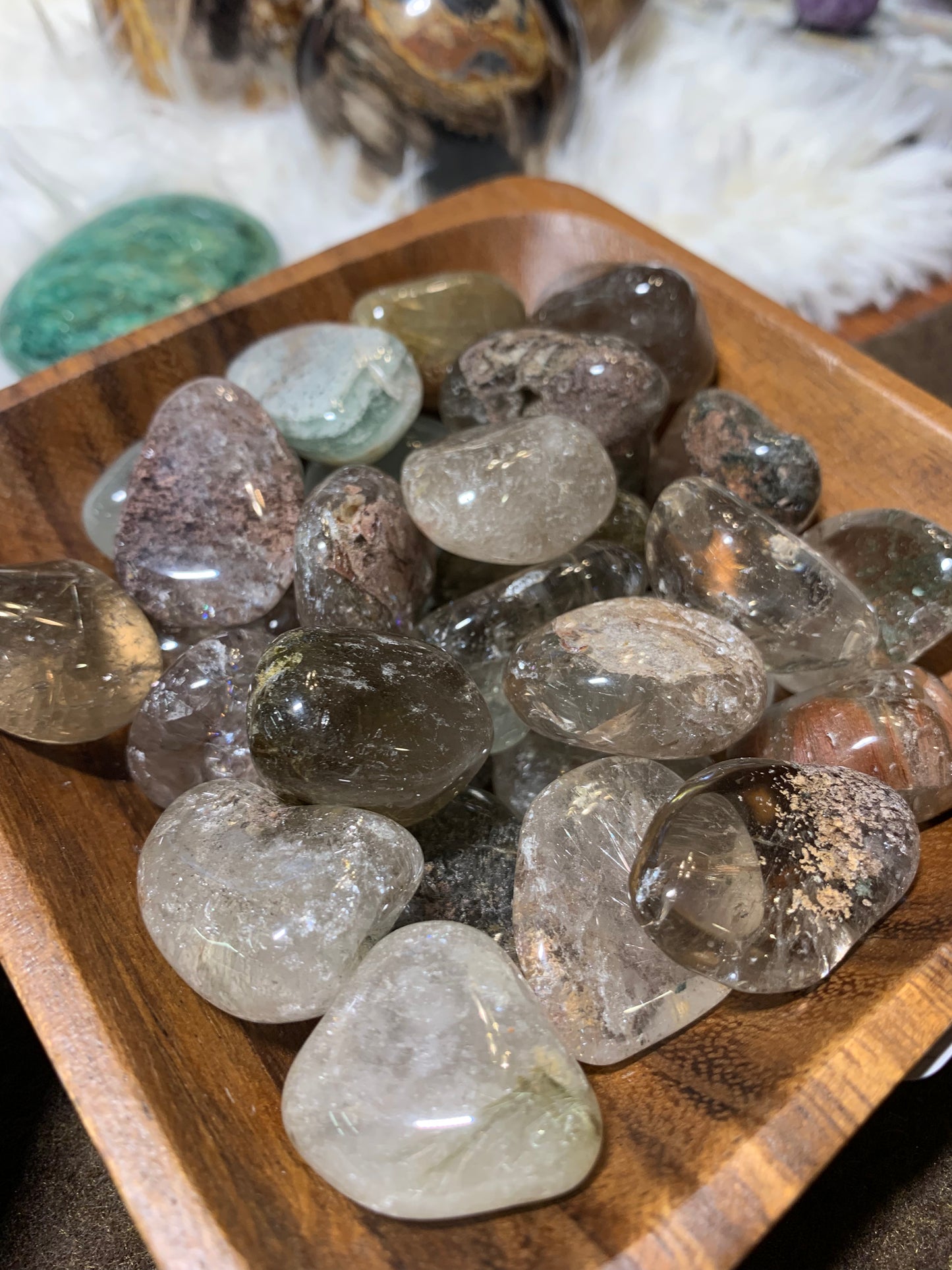 Lodalite - Garden Quartz pocket stones