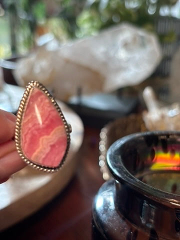 Rhodocrosite Ring size 8.25
