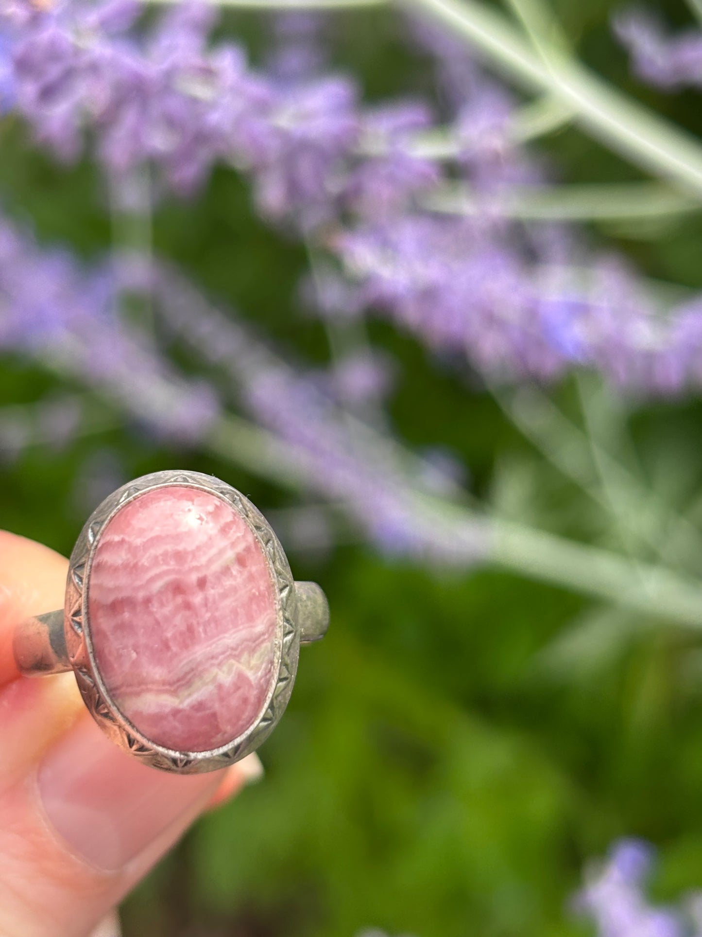 Rhodocrosite Ring size 8
