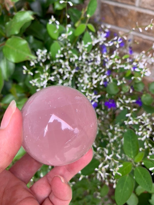 Star Rose Quartz Sphere