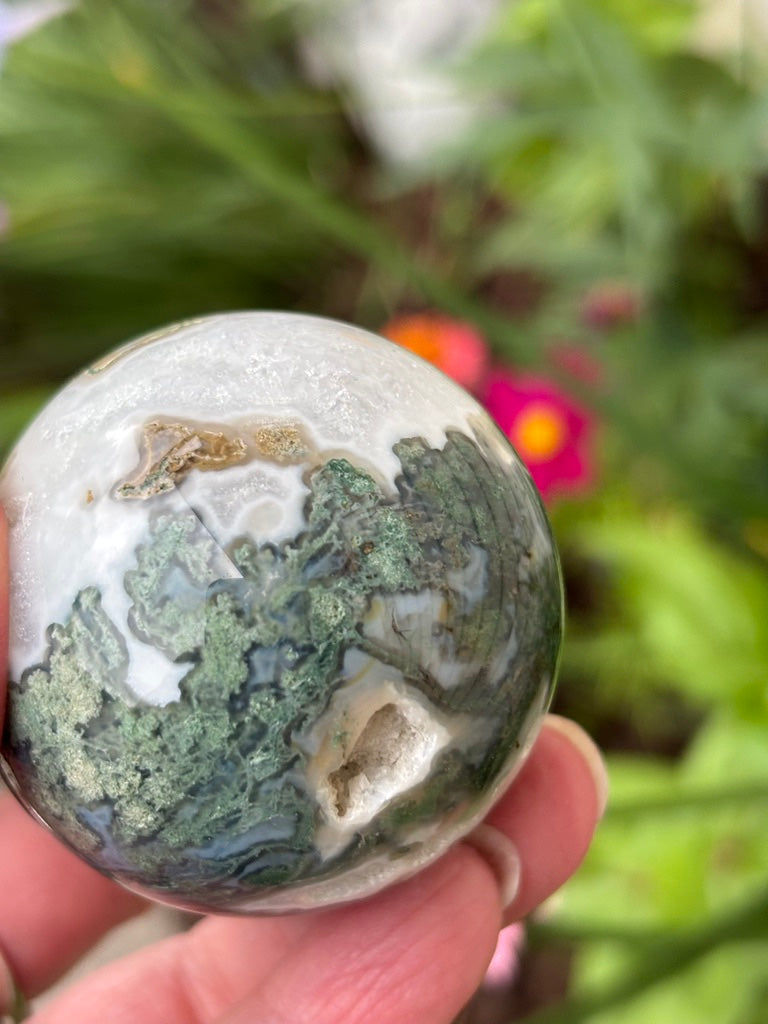 Moss Agate - Sphere