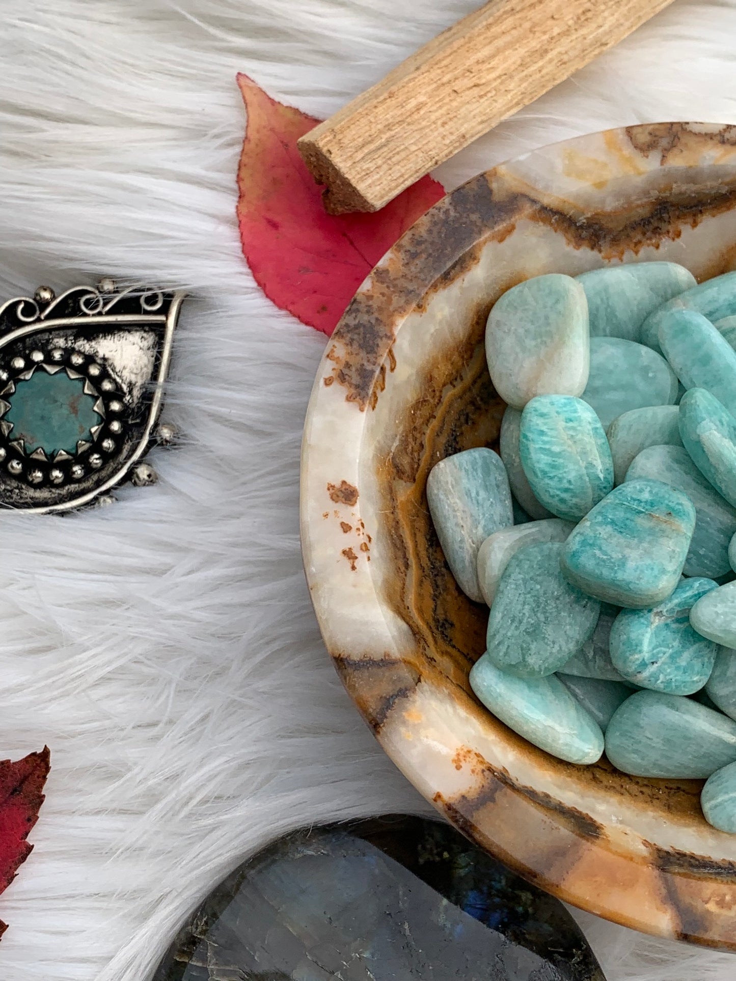 Amazonite - Tumble | Flat