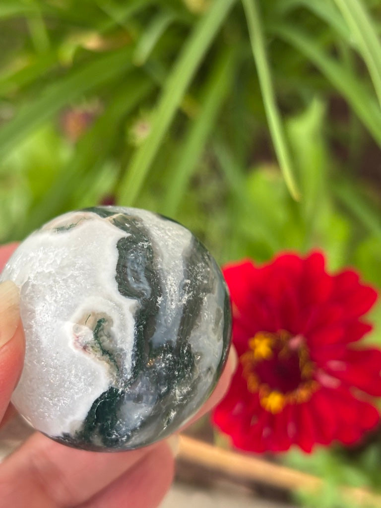 Moss Agate - Sphere