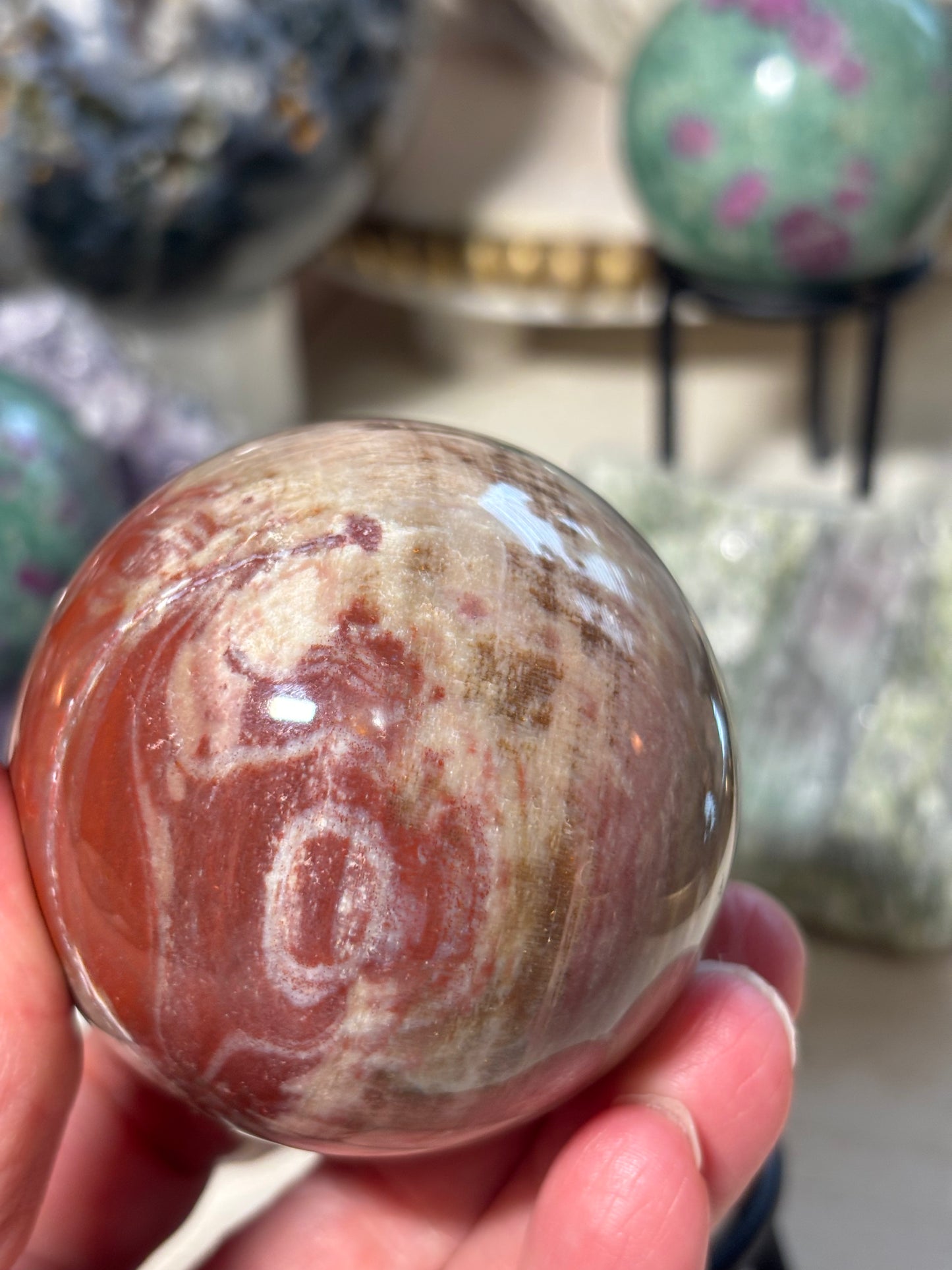 Petrified Wood Sphere - Madagascar