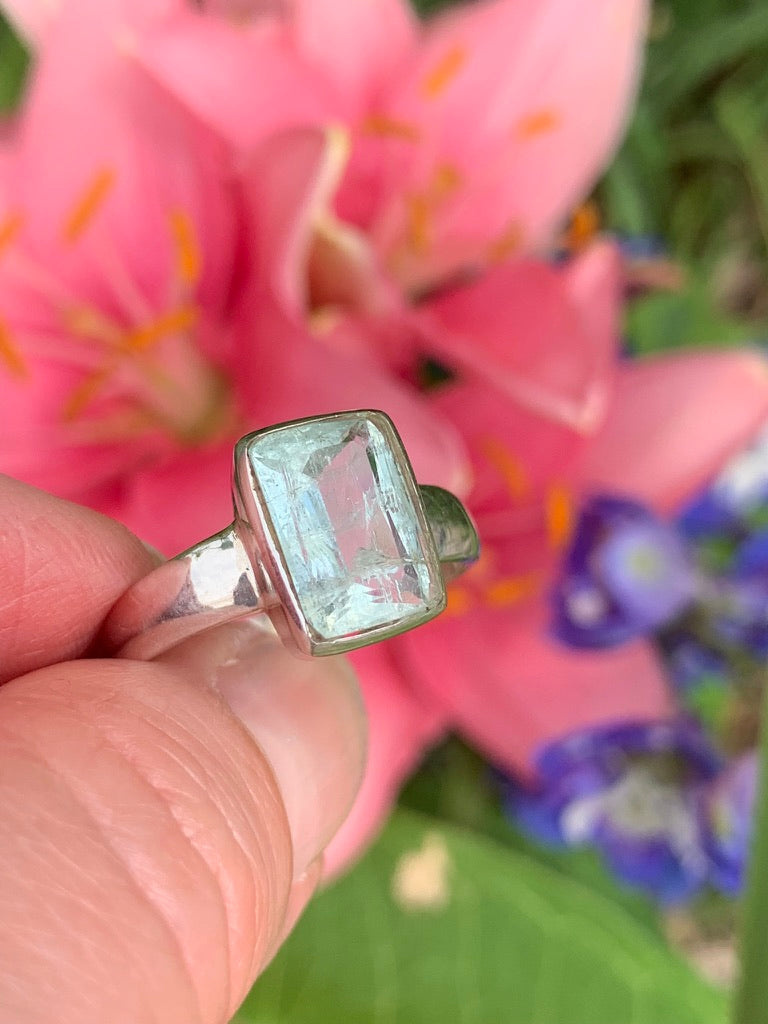 Aquamarine Ring size 10