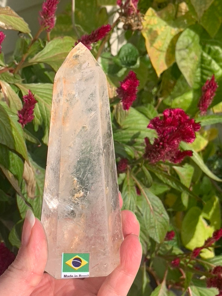 Clear Quartz with Iron Inclusions