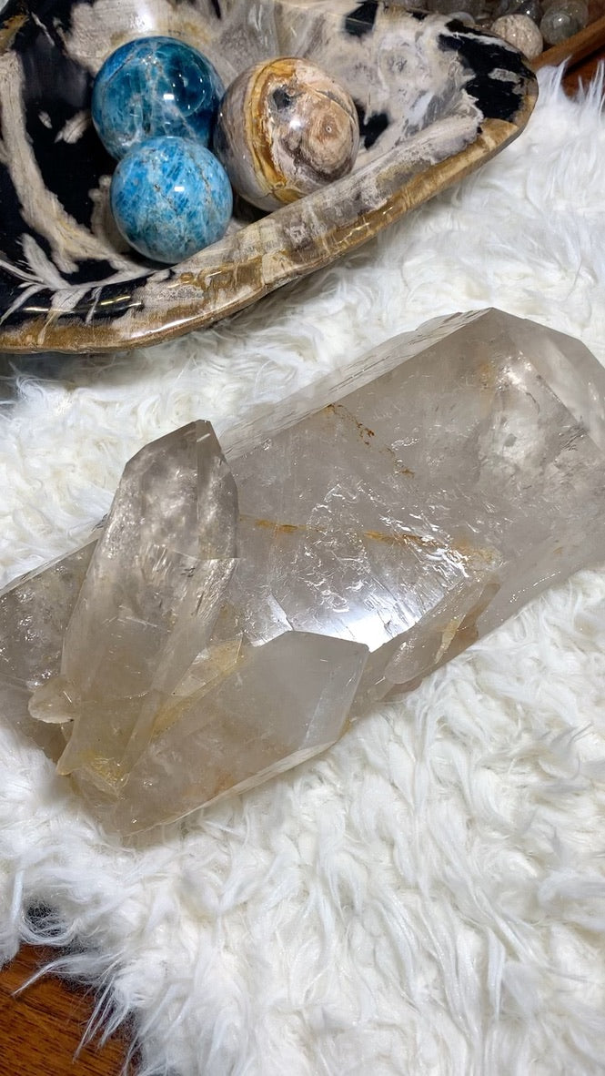 Smokey Lemurian Quartz Point