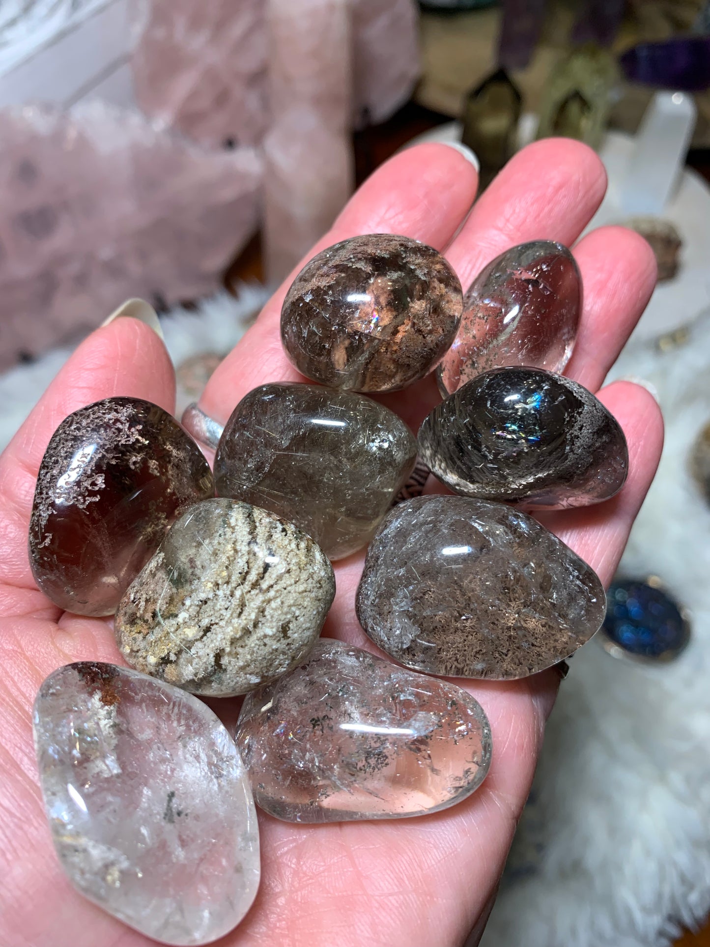 Lodalite - Garden Quartz pocket stones