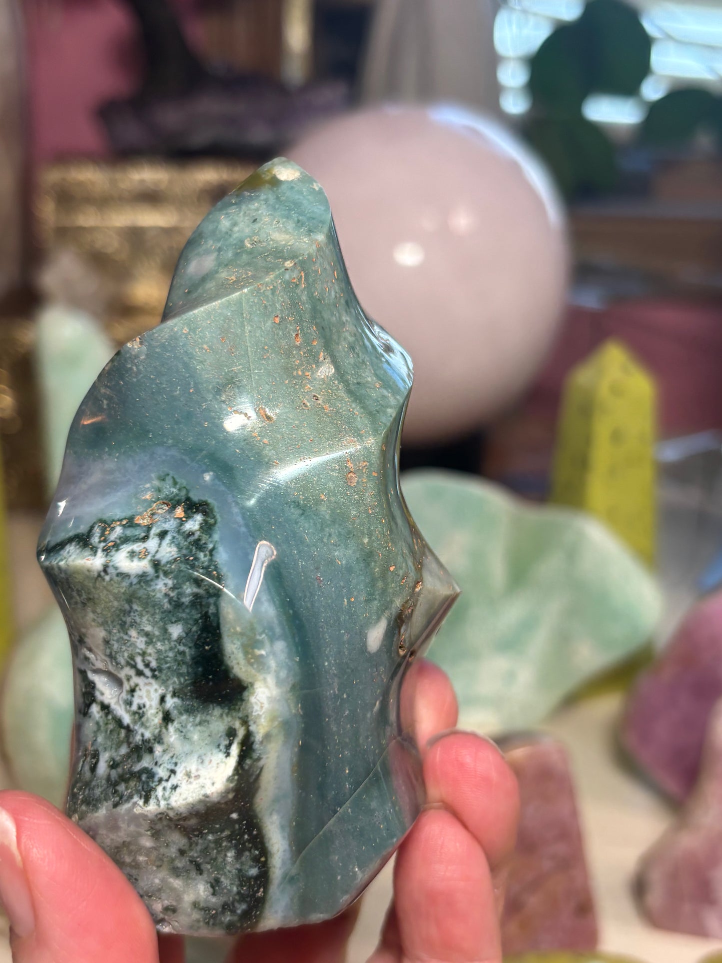 Sea Jasper - Flame - Madagascar
