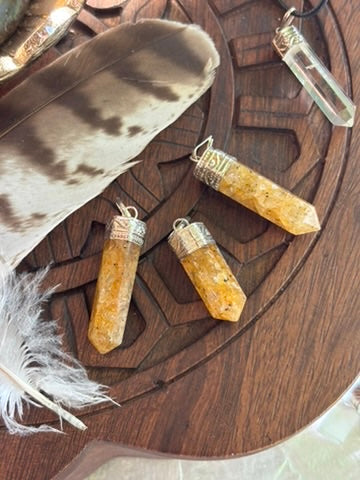 Golden Healer Quartz pendant