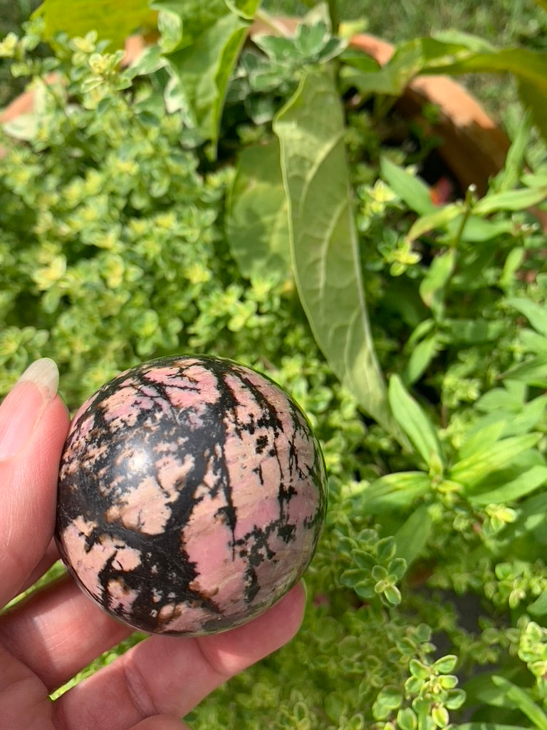 Rhodonite Sphere