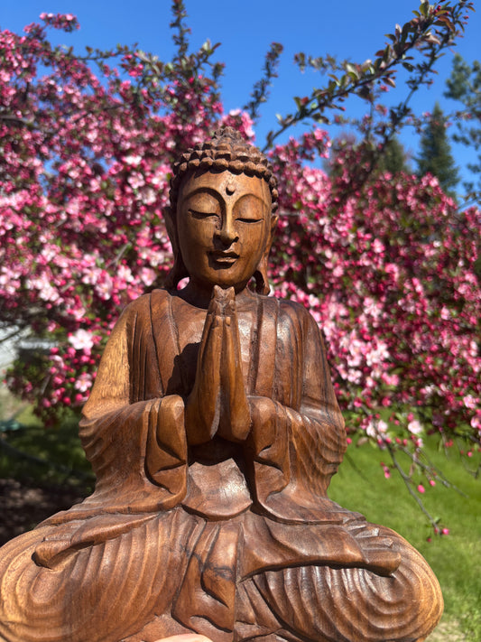 Buddah | Praying | Hand carved statue