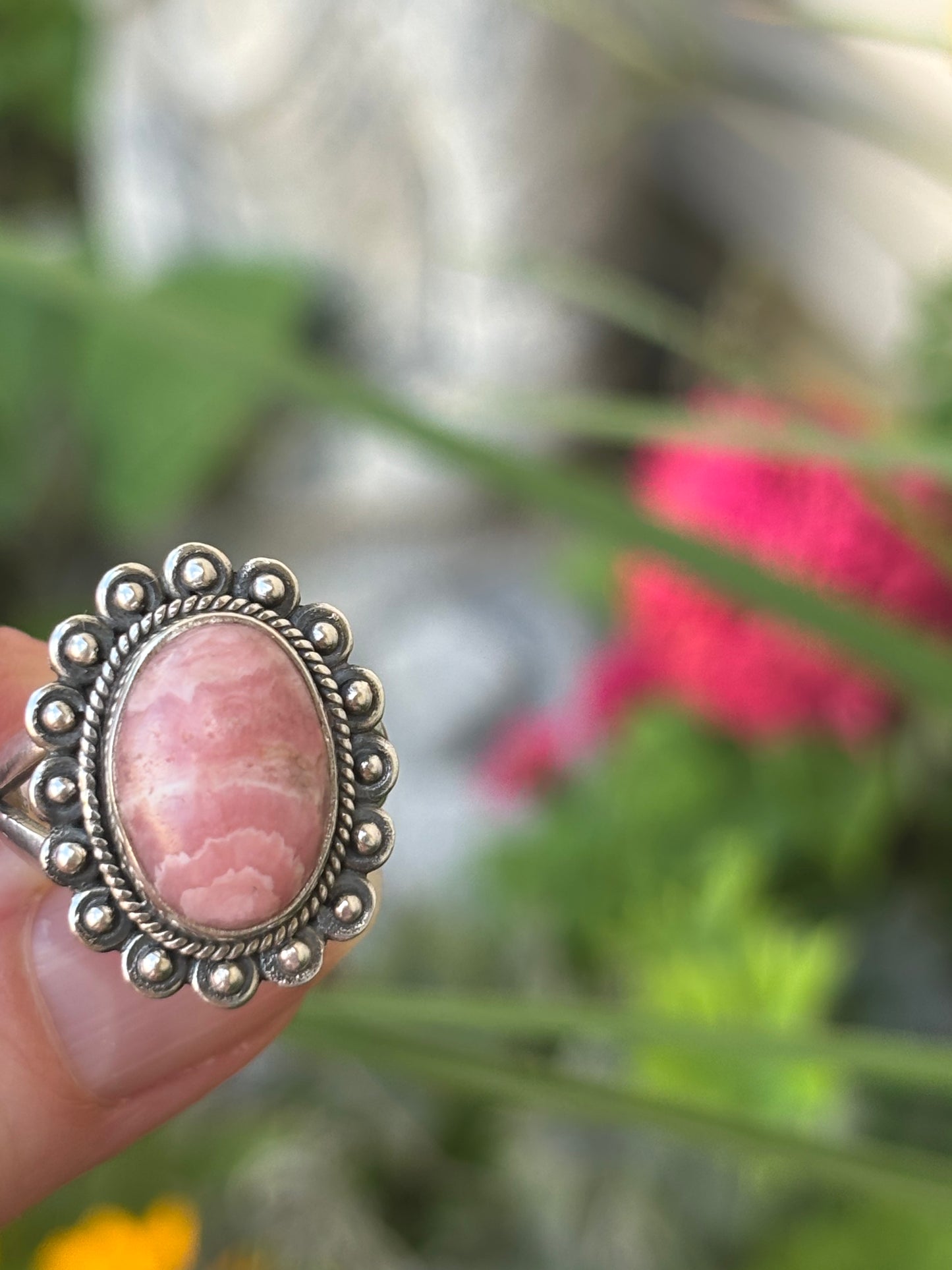 Rhodocrosite Ring size 8
