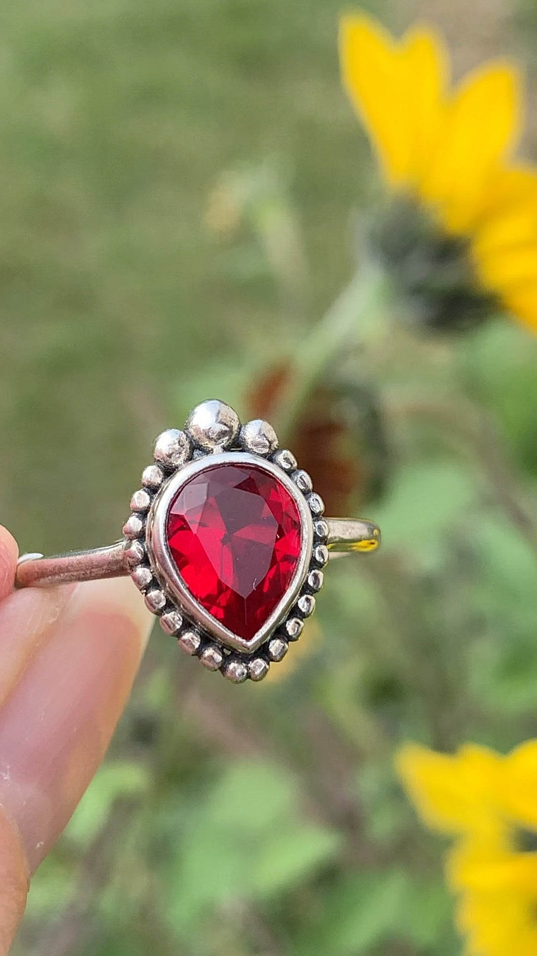 Garnet Ring size 8