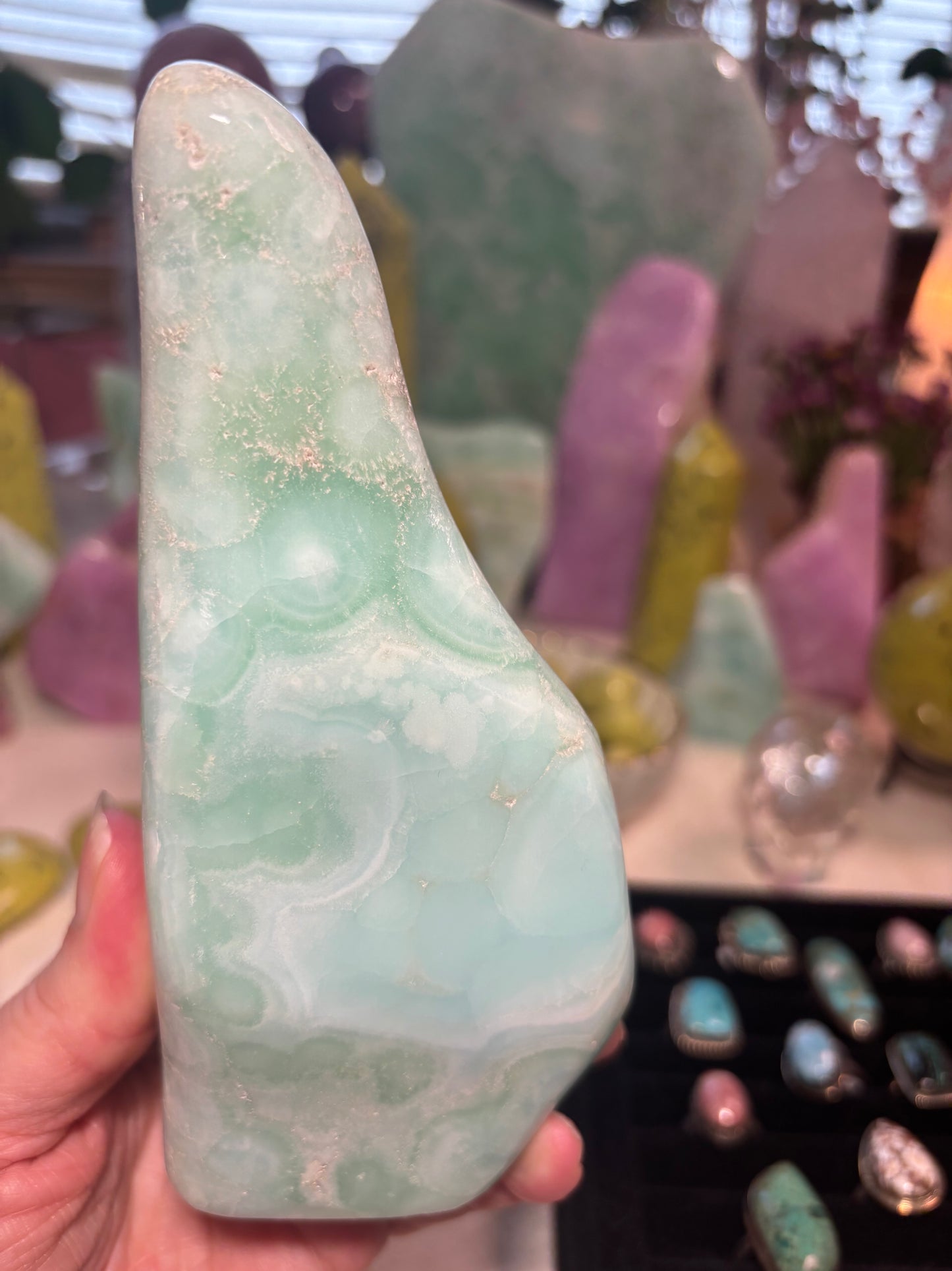 Caribbean Calcite - Free Form - Pakistan