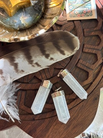 Selenite pendant