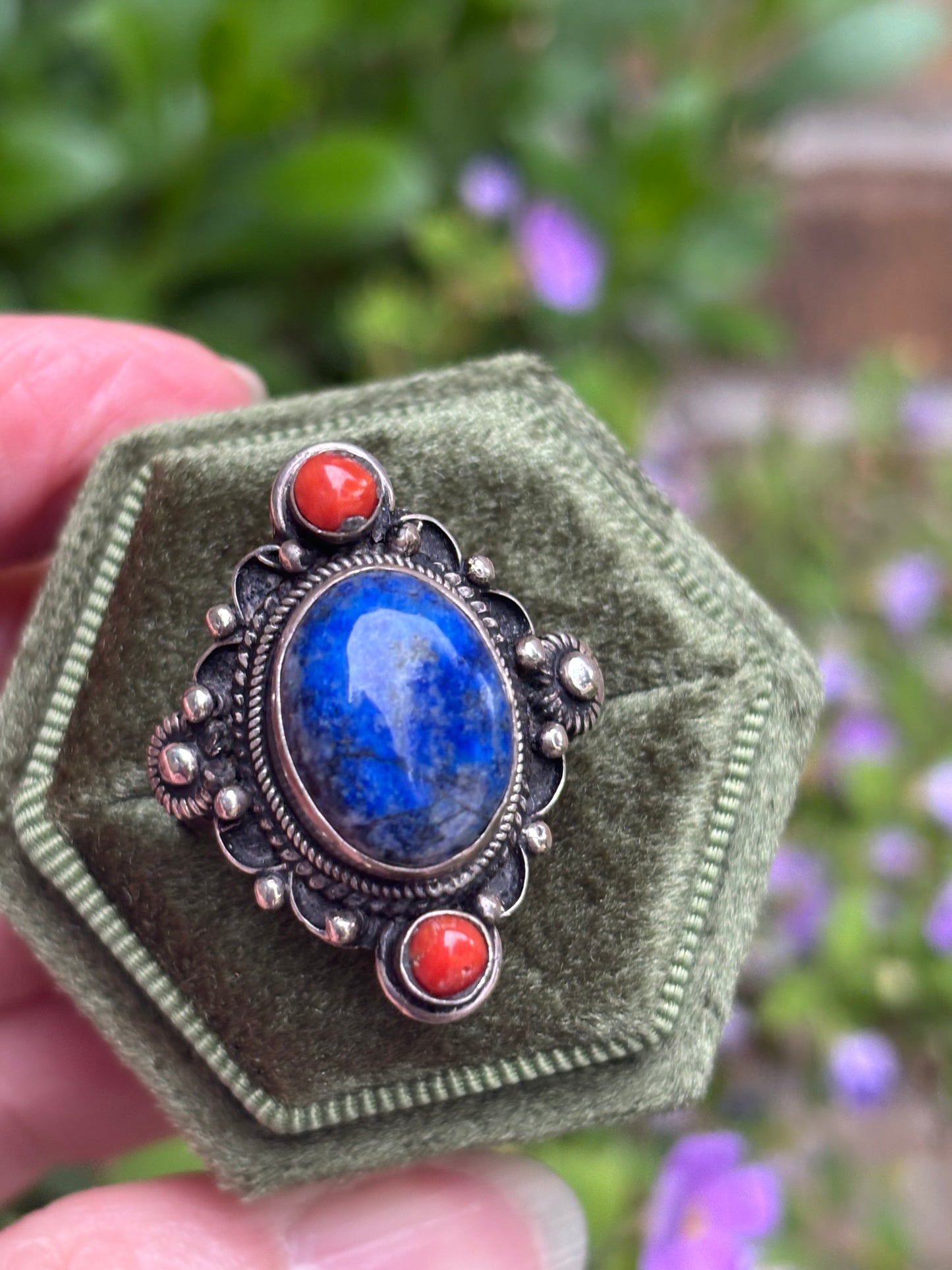 Lapis Lazuli Ring size 8.75 - Nepal