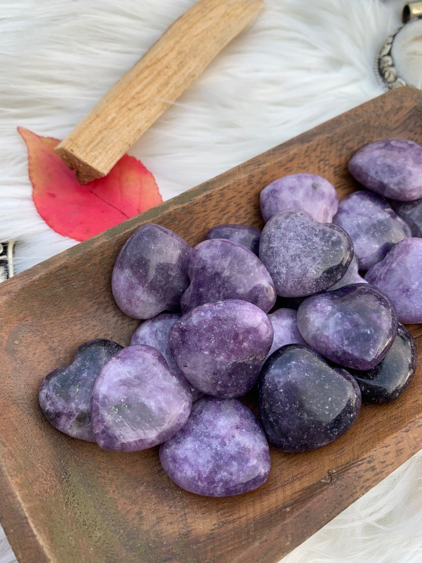 Lepidolite - Heart