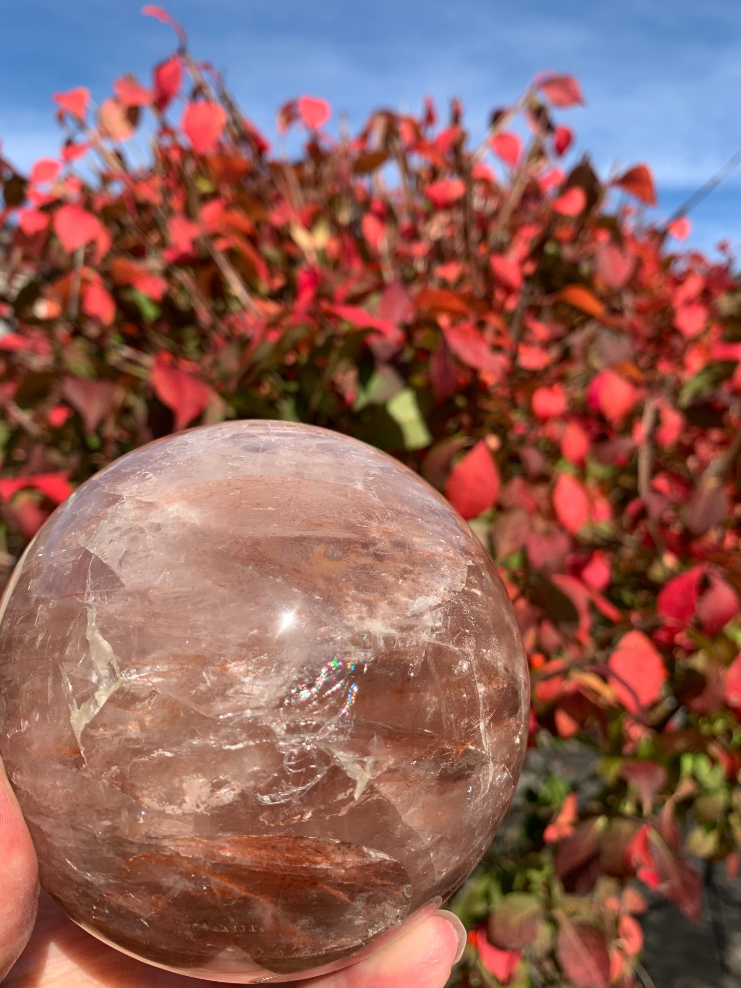 Fire Quartz Sphere