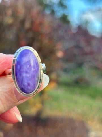 Charoite Ring size 8