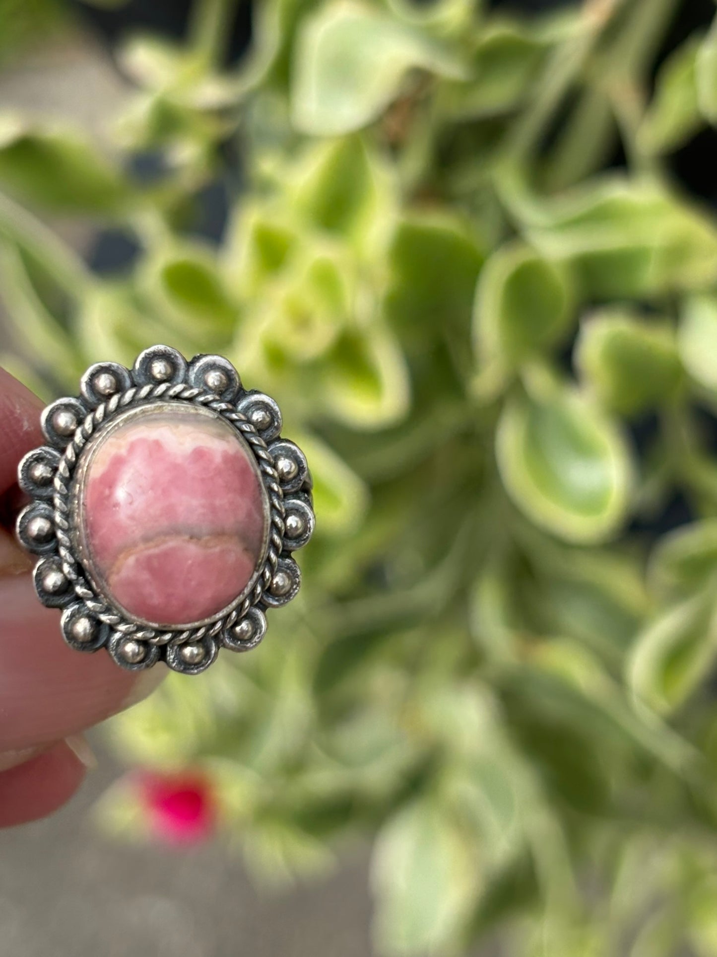 Rhodocrosite Ring size 7