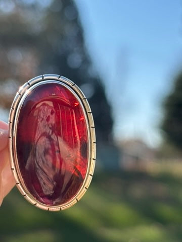 Rhodolite Garnet Ring size 9