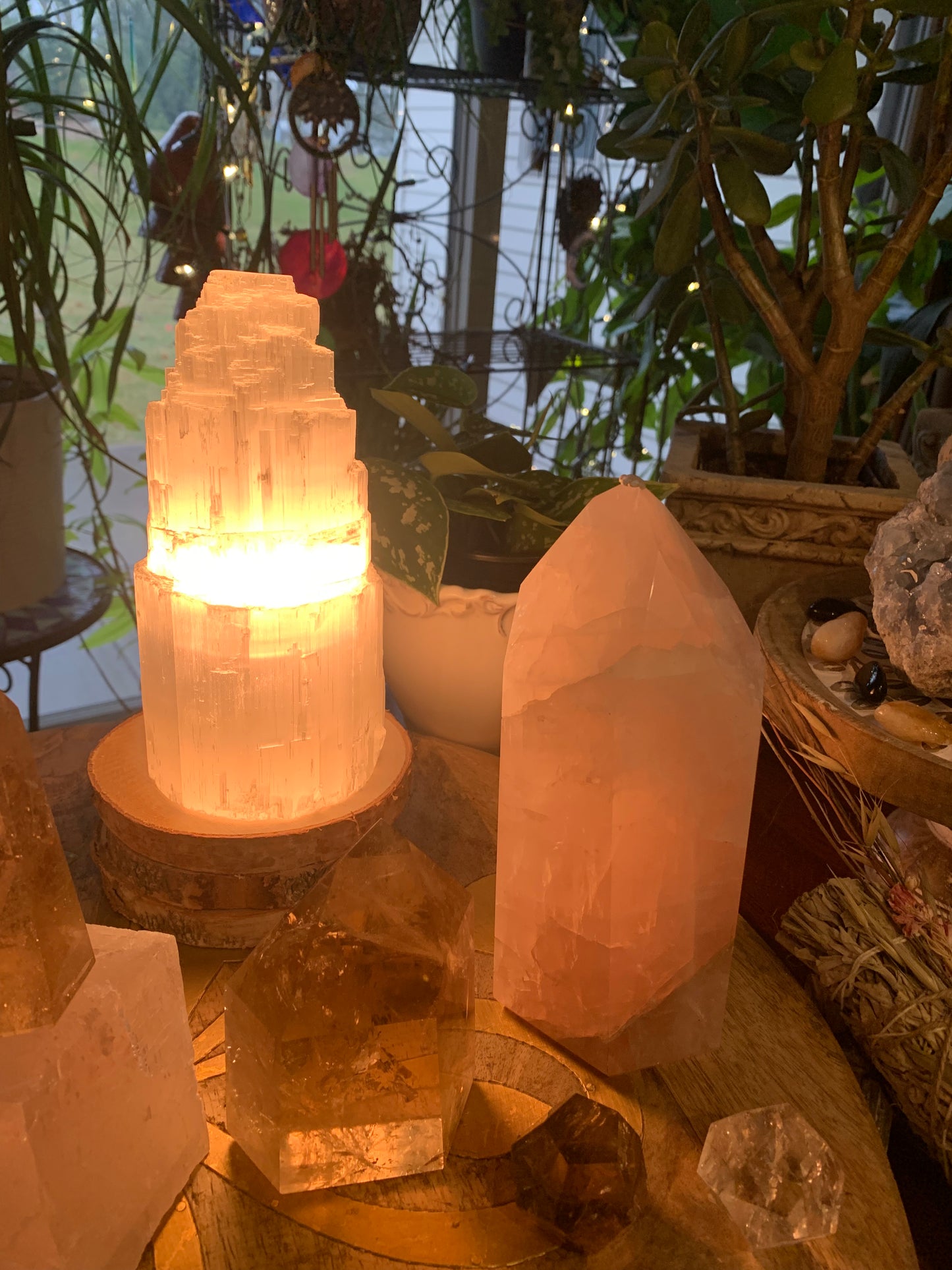 Selenite Energy Lamp