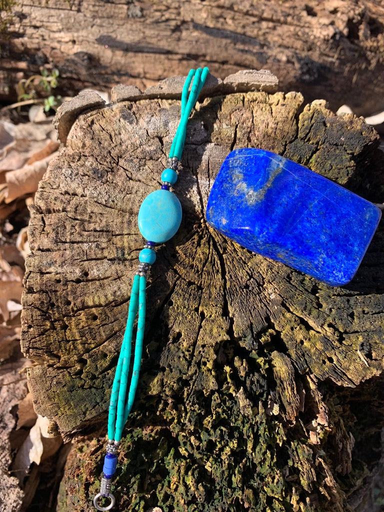 Turquoise and Lapis Lazuli bracelet - Afghanistan