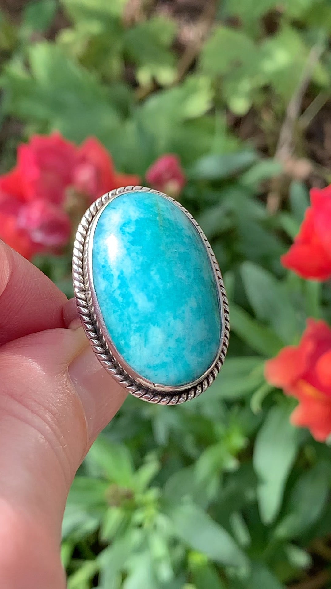 Amazonite Ring size 8.5