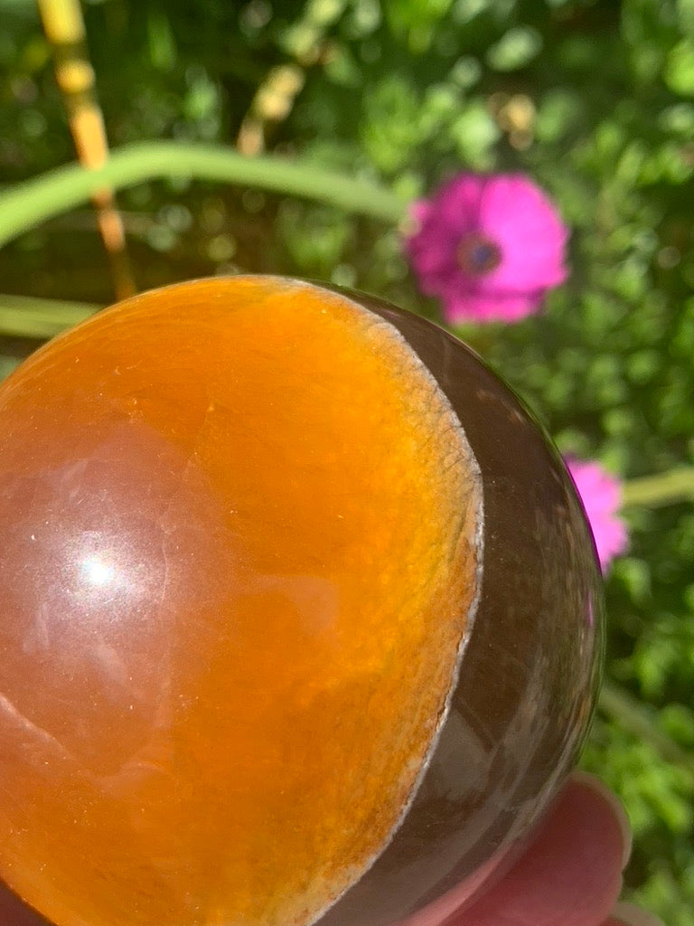 Yellow Fluorite Sphere