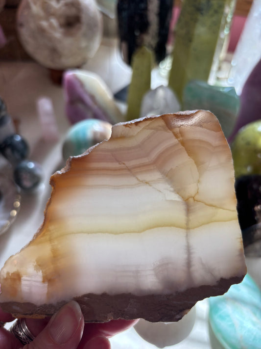 Watermelon Calcite - Slab - Pakistan