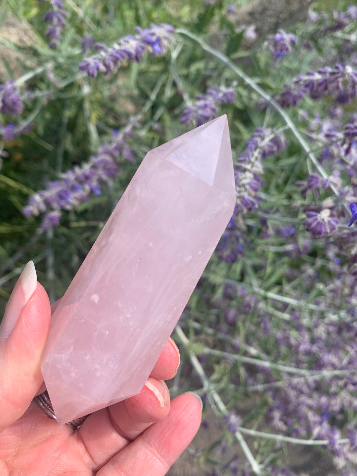 Rose Quartz Double Terminated Wand