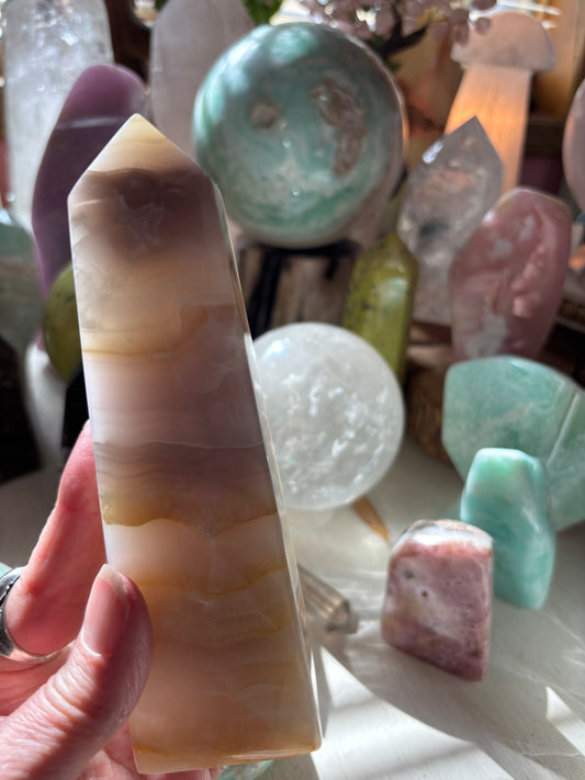 Watermelon Calcite - Obelisk - Pakistan