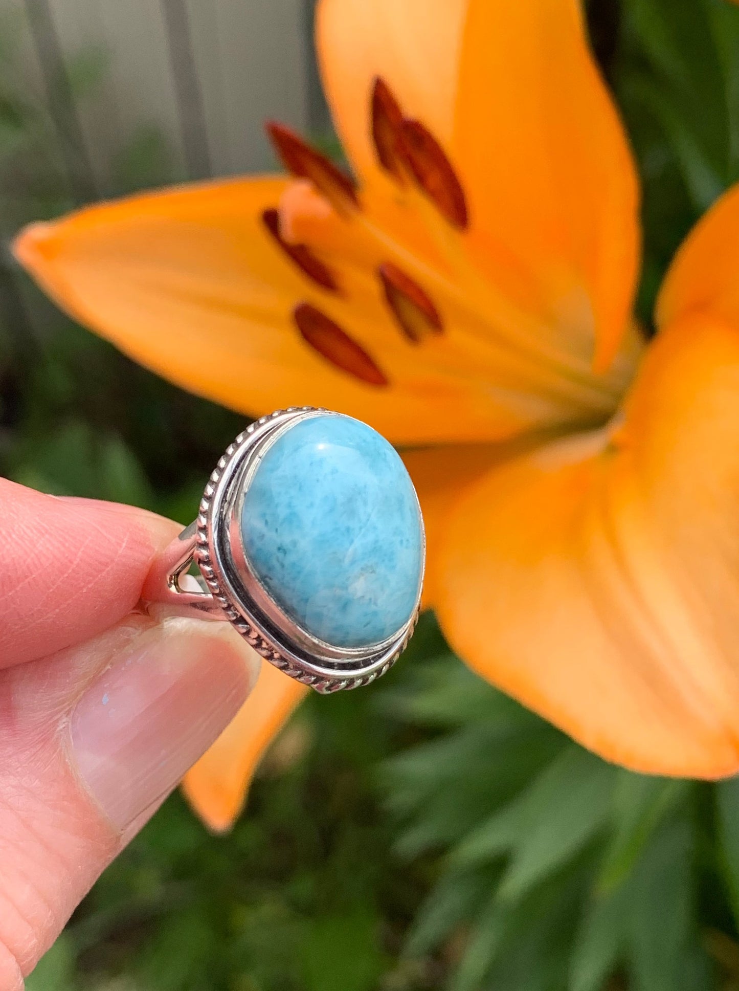 Larimar Ring Size 7