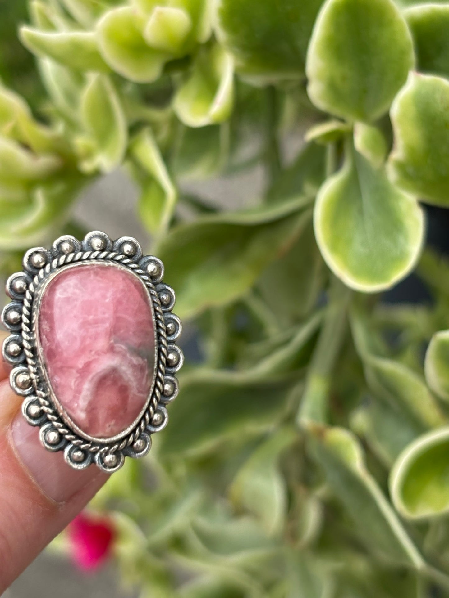 Rhodocrosite Ring size 5