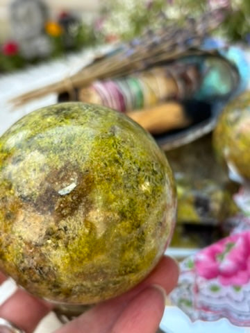 Green Opal sphere