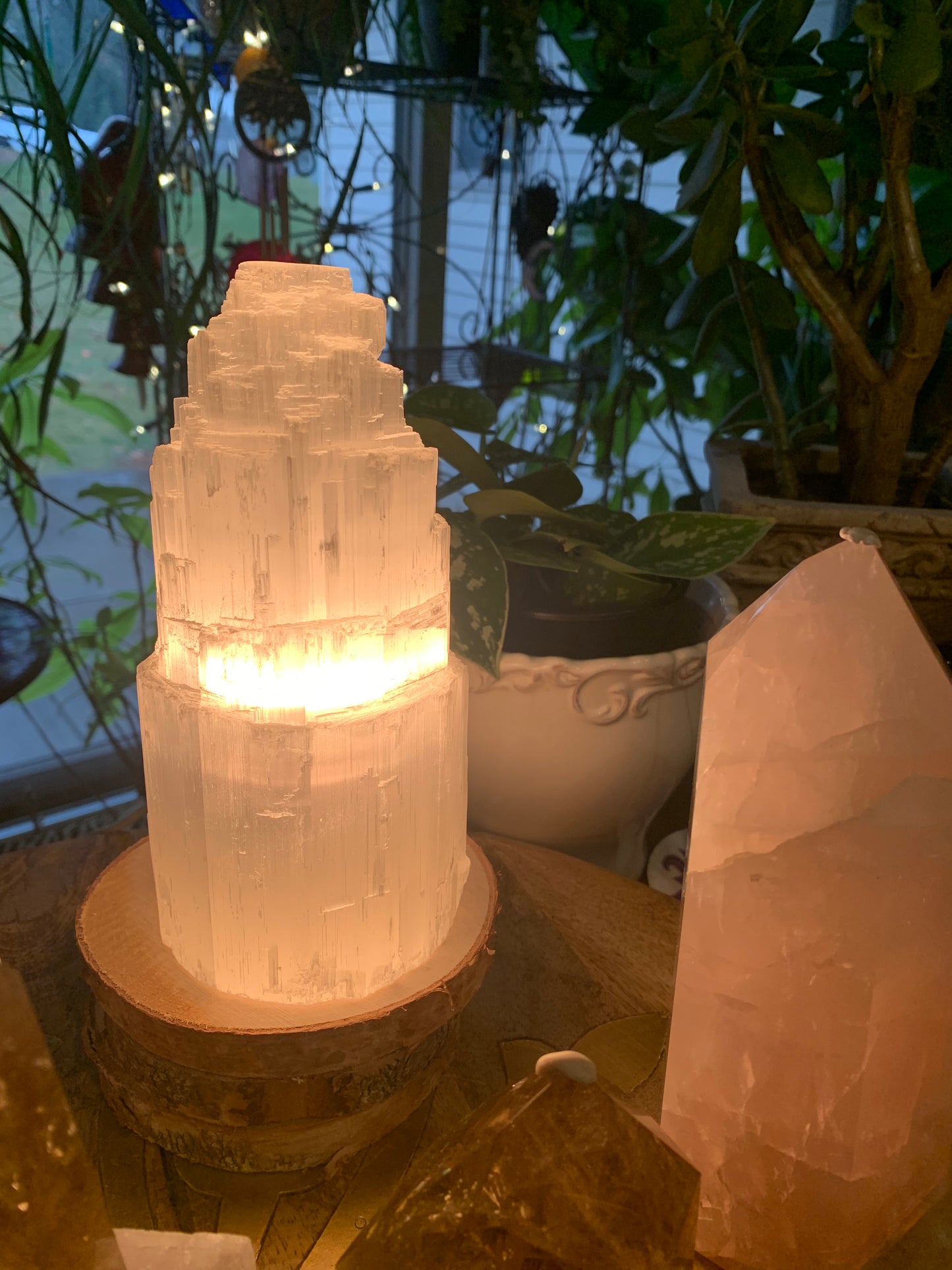 Selenite Energy Lamp