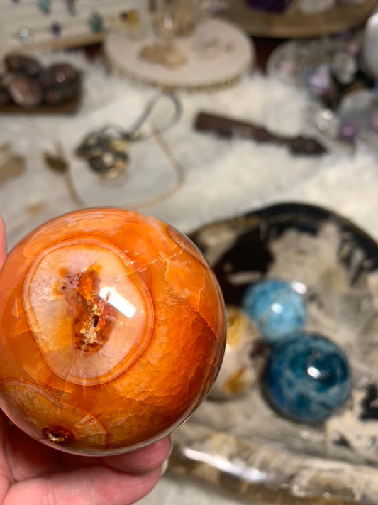 Carnelian Sphere - Madagascar