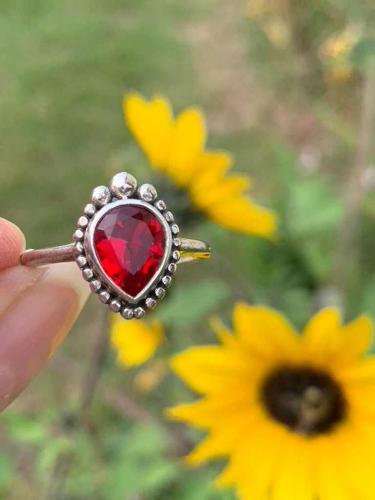 Garnet Ring size 8