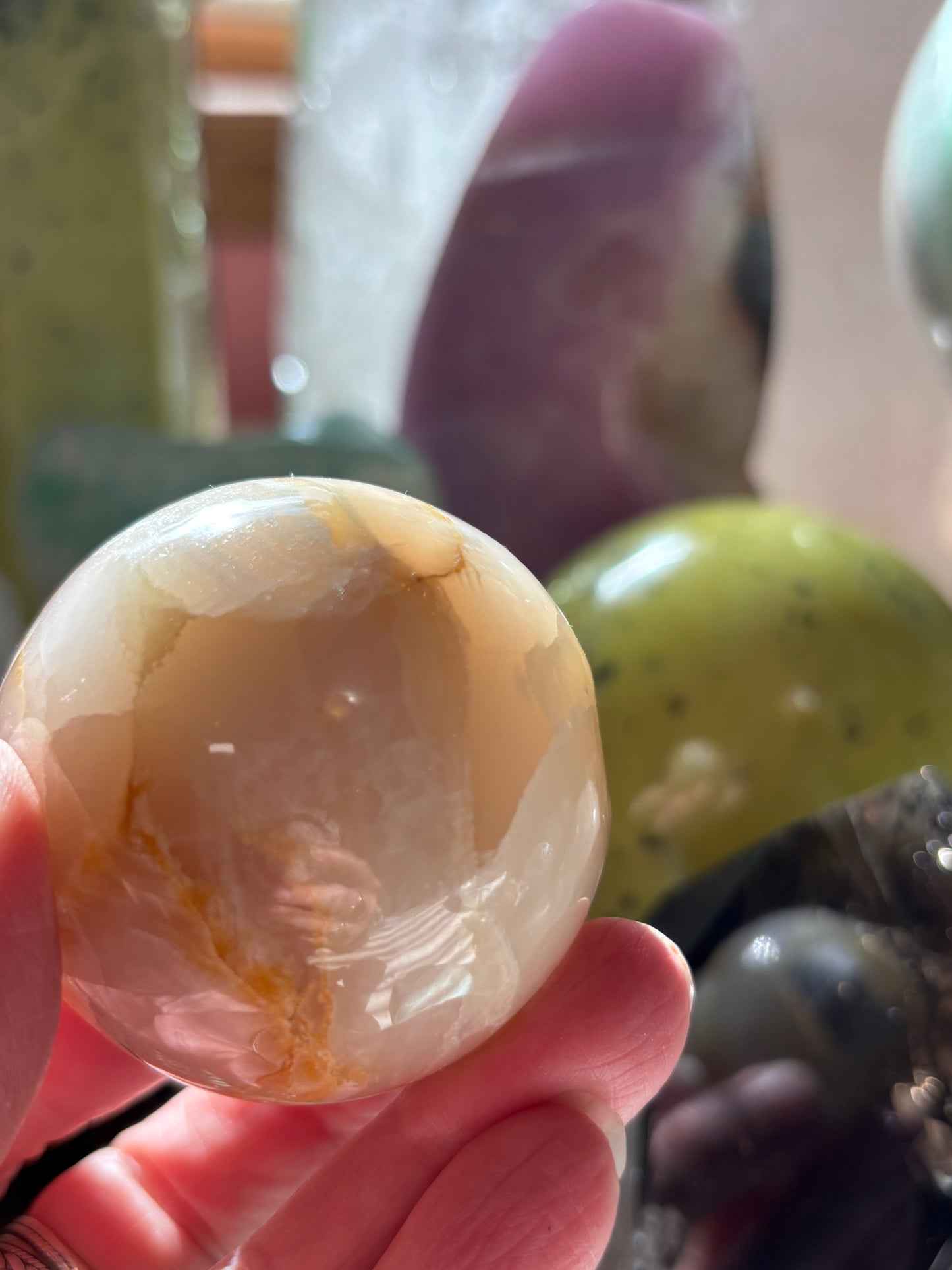 Watermelon Calcite - Sphere - Pakistan