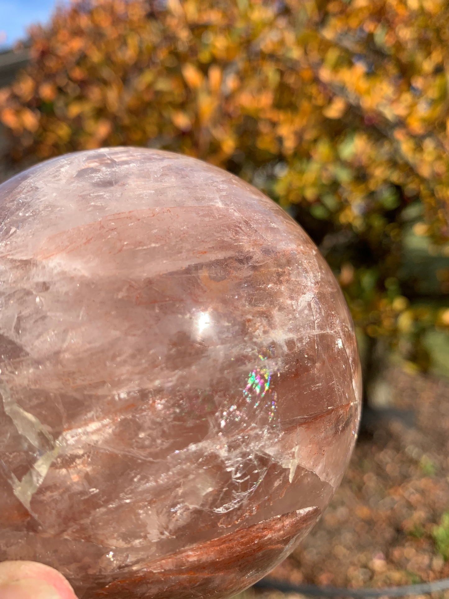 Fire Quartz Sphere