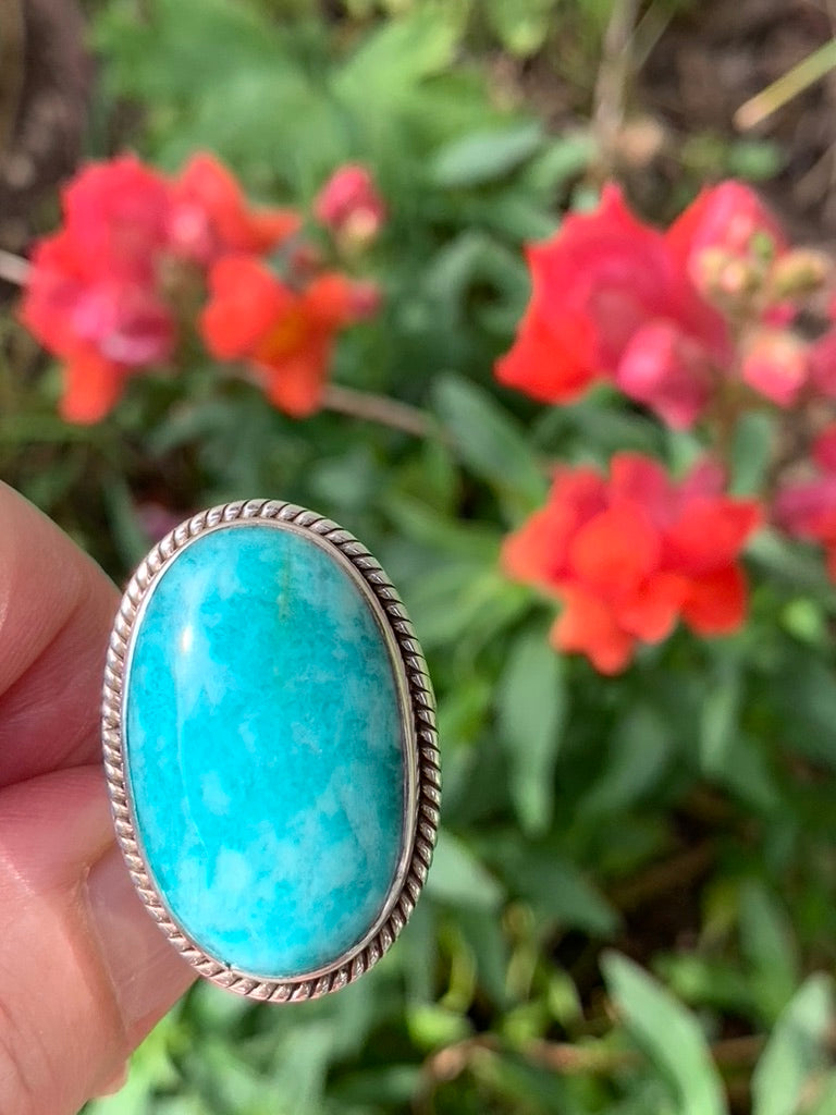 Amazonite Ring size 8.5