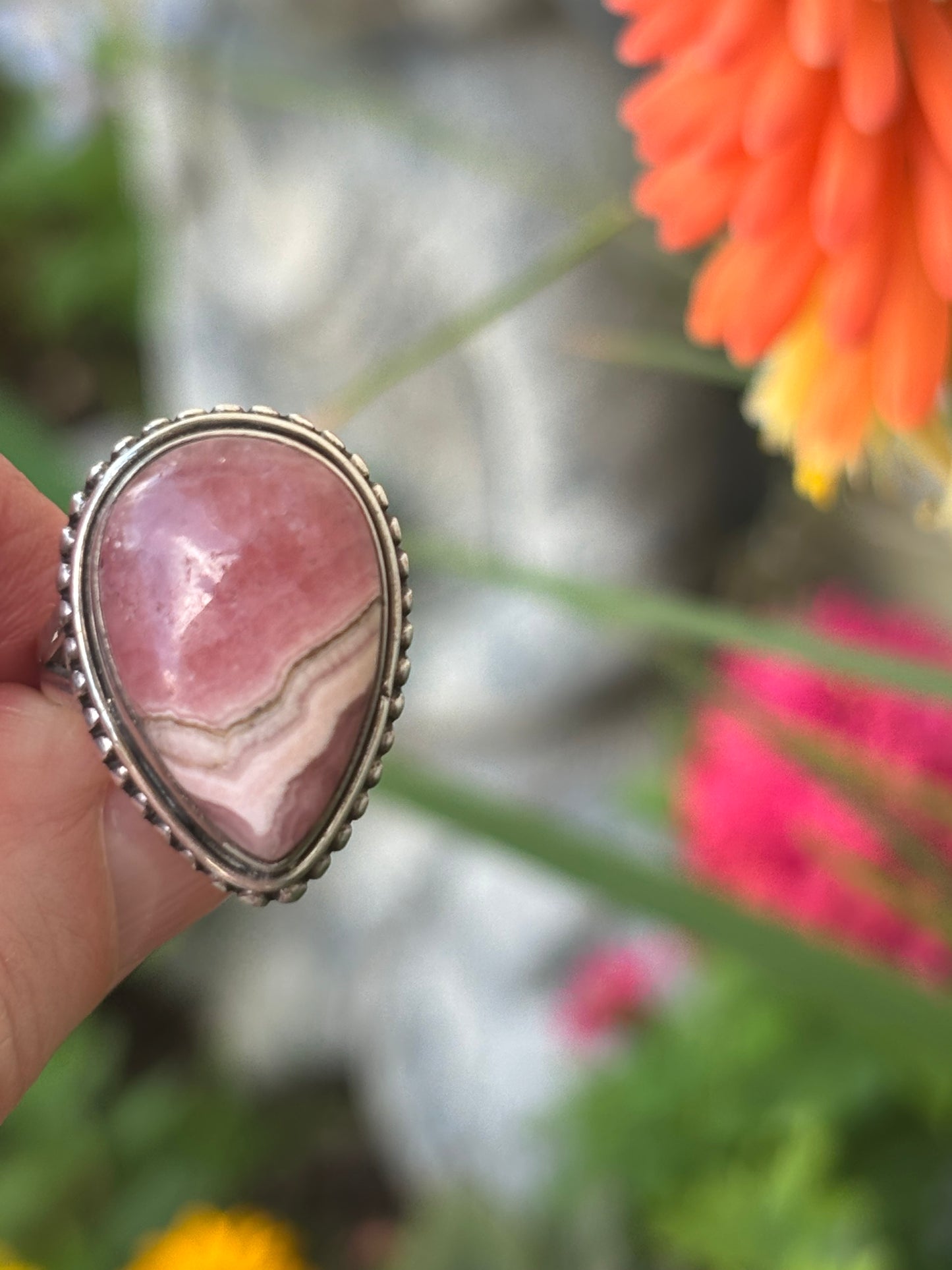 Rhodocrosite Ring size 5