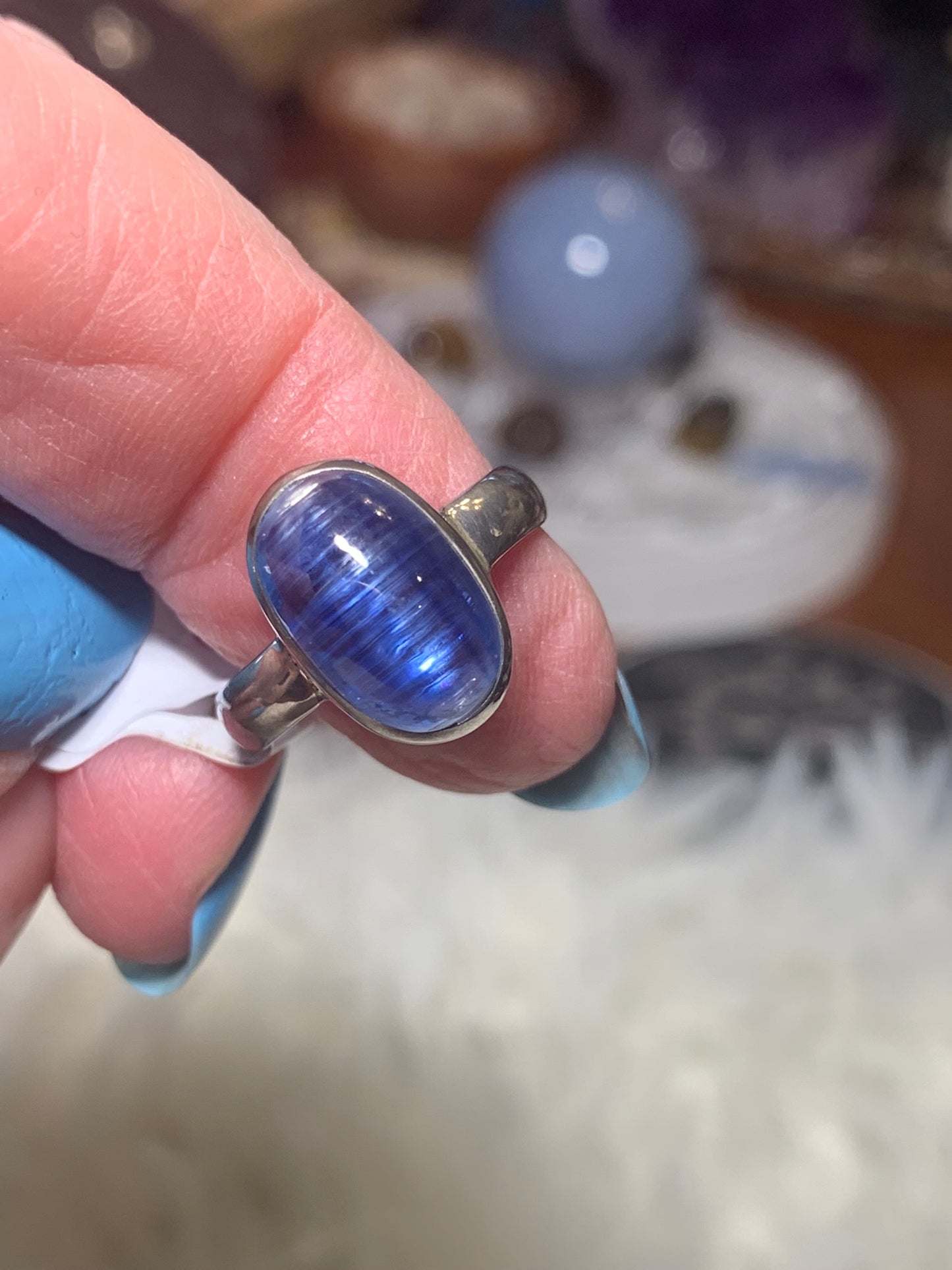 Blue Kyanite Ring size 6